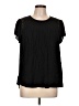 Daniel Rainn Black Short Sleeve Blouse Size L (estimated) - photo 1