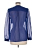 Charlotte Russe 100% Polyester Blue Long Sleeve Blouse Size M - photo 2