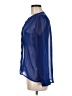 Charlotte Russe 100% Polyester Blue Long Sleeve Blouse Size M - photo 5