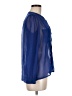 Charlotte Russe 100% Polyester Blue Long Sleeve Blouse Size M - photo 4