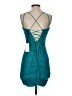 Alyce 100% Polyester Teal Cocktail Dress Size 4 - photo 2