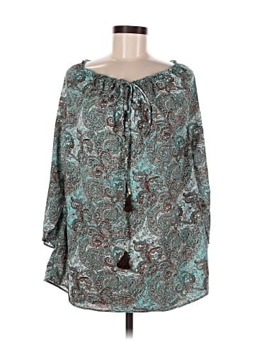 Karma Highway 3/4 Sleeve Blouse (view 1)