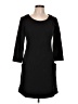 Max Studio Solid Black Casual Dress Size L - photo 1