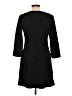 Max Studio Solid Black Casual Dress Size L - photo 2