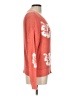 Adrienne Vittadini Floral Orange Pullover Sweater Size L - photo 4