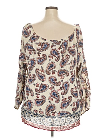 Chaps 3/4 Sleeve Blouse (view 2)