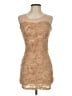 Soprano 100% Polyester Tan Cocktail Dress Size XS - photo 1