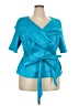 Alex Evenings Teal Short Sleeve Blouse Size 2X - photo 1