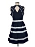 C. Luce 100% Polyester Stripes Blue Casual Dress Size M - photo 2