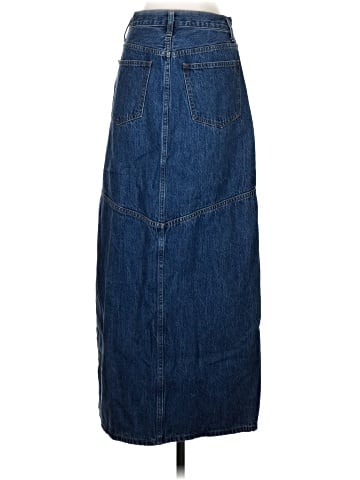 Madewell Denim Mid-Rise Maxi Skirt in Pineland Wash (view 2)