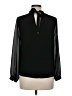 Naked Zebra Black Long Sleeve Blouse Size M - photo 2