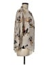 ALLSAINTS Floral Tan 3/4 Sleeve Blouse Size 6 - photo 4
