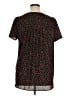 Pleione 100% Polyester Black Short Sleeve Henley Size XL - photo 2