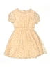 Little Lass 100% Polyester Hearts Yellow Dress Size 6X - photo 1
