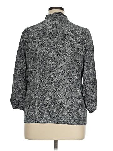 Ann Taylor LOFT Outlet 3/4 Sleeve Button-Down Shirt (view 2)