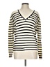 J.Crew Stripes Ivory Pullover Sweater Size L - photo 1