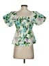 Old Navy 100% Cotton Green Short Sleeve Blouse Size XS - photo 2