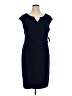 Connected Apparel Blue Cocktail Dress Size 16w - photo 1