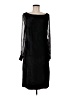 Bow & Drape Solid Black Cocktail Dress Size M - photo 1
