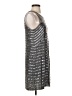 Calypso St. Barth Metallic Silver Cocktail Dress Size S - photo 4