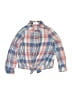 Bella Dahl Plaid Blue Long Sleeve Blouse Size 10 - photo 1