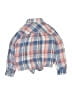 Bella Dahl Plaid Blue Long Sleeve Blouse Size 10 - photo 2