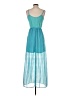 As U Wish 100% Polyester Teal Casual Dress Size S - photo 2