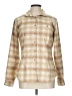 Mountain Hardwear Plaid Tan Long Sleeve Blouse Size 10 - photo 1