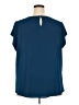 41Hawthorn 100% Polyester Blue Short Sleeve Blouse Size 2X - photo 2