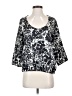 Graham & Spencer 100% Silk Silver 3/4 Sleeve Top Size S - photo 1