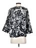 Graham & Spencer 100% Silk Silver 3/4 Sleeve Top Size S - photo 2