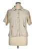 Norm Thompson Tan Short Sleeve Blouse Size XL (estimated) - photo 1