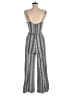 Forever 21 100% Rayon Chevron-herringbone Gray Black Jumpsuit Size M - photo 2