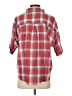 Freebird 100% Cotton Plaid Red Short Sleeve Button-Down Shirt Size S - photo 2