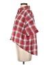 Freebird 100% Cotton Plaid Red Short Sleeve Button-Down Shirt Size S - photo 5