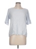 Gap Blue Silver 3/4 Sleeve Blouse Size L - photo 1