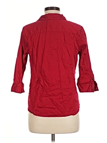 212 Collection 3/4 Sleeve Button-Down Shirt (view 2)