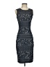 St. John Tweed Gray Cocktail Dress Size 2 - photo 1