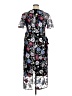 JS Collections 100% Polyester Floral Black Cocktail Dress Size 14 - photo 2