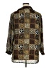Requirements 100% Polyester Animal Print Brown Long Sleeve Blouse Size XL - photo 2