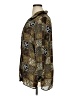 Requirements 100% Polyester Animal Print Brown Long Sleeve Blouse Size XL - photo 5