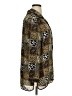 Requirements 100% Polyester Animal Print Brown Long Sleeve Blouse Size XL - photo 4