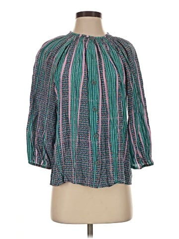 Tucker 3/4 Sleeve Silk Top (view 1)