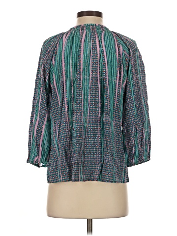 Tucker 3/4 Sleeve Silk Top (view 2)