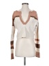 Free People Color Block Tan Pullover Sweater Size S - photo 1