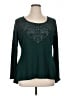 One World Teal Long Sleeve Blouse Size XL - photo 1
