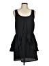 Glam Solid Black Casual Dress Size M - photo 1