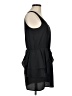Glam Solid Black Casual Dress Size M - photo 4
