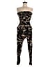 Heart & Hips Camo Black Jumpsuit Size M - photo 1