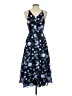 Xscape Floral Blue Cocktail Dress Size 4 - photo 2